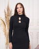 Womens Knitted Bead Detail Dress MEWKND390