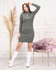 Womens Knitted Bead Detail Dress MEWKND393