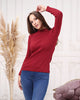 Women's Mock Neck Detail Light Sweater by Memnu - MEWS810