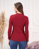 Women's Mock Neck Detail Light Sweater by Memnu - MEWS810