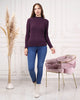 Women's Mock Neck Detail Light Sweater by Memnu - MEWS808