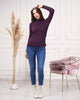 Women's Mock Neck Detail Light Sweater by Memnu - MEWS808