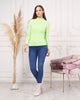 Women's Mock Neck Detail Light Sweater by Memnu - MEWS805