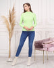 Women's Mock Neck Detail Light Sweater by Memnu - MEWS805