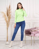 Women's Mock Neck Detail Light Sweater by Memnu - MEWS805