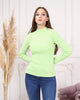 Women's Mock Neck Detail Light Sweater by Memnu - MEWS805