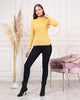 Women's Mock Neck Detail Light Sweater by Memnu - MEWS803