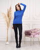 Women's Mock Neck Detail Light Sweater by Memnu - MEWS802