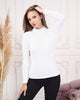 Women's Mock Neck Detail Light Sweater by Memnu - MEWS800