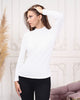 Women's Mock Neck Detail Light Sweater by Memnu - MEWS800