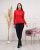 Women's Mock Neck Detail Light Sweater by Memnu - MEWS797