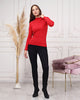 Women's Mock Neck Detail Light Sweater by Memnu - MEWS797