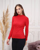 Women's Mock Neck Detail Light Sweater by Memnu - MEWS797