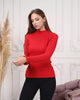 Women's Mock Neck Detail Light Sweater by Memnu - MEWS797