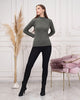 Women's Mock Neck Detail Light Sweater by Memnu - MEWS794