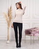 Women's Mock Neck Detail Light Sweater by Memnu - MEWS792