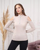 Women's Zip Detail Light Sweater by Memnu - MEWS790