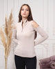 Women's Zip Detail Light Sweater by Memnu - MEWS790