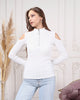 Women's Zip Detail Light Sweater by Memnu - MEWS789