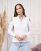 Women's Zip Detail Light Sweater by Memnu - MEWS789