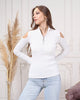 Women's Zip Detail Light Sweater by Memnu - MEWS789