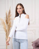 Women's Zip Detail Light Sweater by Memnu - MEWS788