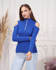 Women's Zip Detail Light Sweater by Memnu - MEWS786