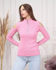 Women's Zip Detail Light Sweater by Memnu - MEWS785