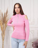 Women's Zip Detail Light Sweater by Memnu - MEWS785