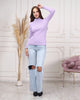 Women's Zip Detail Light Sweater by Memnu - MEWS784