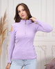 Women's Zip Detail Light Sweater by Memnu - MEWS784