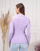 Women's Zip Detail Light Sweater by Memnu - MEWS784