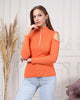 Women's Zip Detail Light Sweater by Memnu - MEWS782