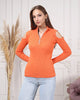 Women's Zip Detail Light Sweater by Memnu - MEWS782