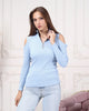 Women's Zip Detail Light Sweater by Memnu - MEWS779