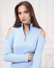 Women's Zip Detail Light Sweater by Memnu - MEWS779