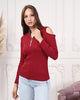 Women's Zip Detail Light Sweater by Memnu - MEWS777