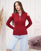 Women's Zip Detail Light Sweater by Memnu - MEWS777