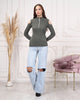 Women's Zip Detail Light Sweater by Memnu - MEWS778