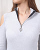 Women's Zip Detail Light Sweater by Memnu - MEWS776