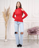 Women's Zip Detail Light Sweater by Memnu - MEWS775