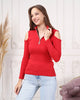 Women's Zip Detail Light Sweater by Memnu - MEWS775