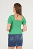 Women's Puff Sleeve Textured Detail Top - WST511