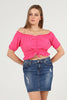 Women's Front Tie Textured Detail Top - WST491