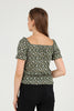 Women's Off Shoulder Print Detail Top - WST493