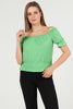 Women's Off Shoulder Textured Detail Top - WST498