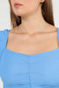 Women's Puff Sleeve Textured Detail Top - WST509