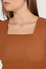 Women's Puff Sleeve Textured Detail Top - WST507