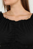 Women's Front Tie Textured Detail Top - WST492