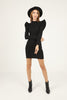 Women's Statement Sleeve Knit Detail Dress - MWSD126